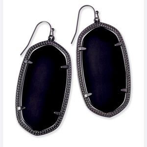 Kendra Scott Elle Earrings in Black/Gunmetal